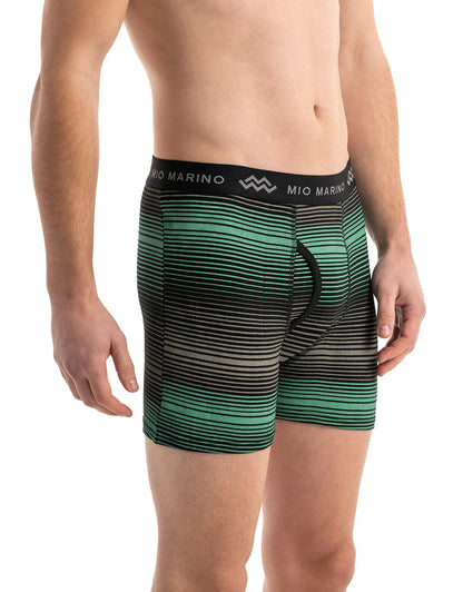 Mio Marino Premium Cotton Men's Boxers, 5-Pack Breathable Moisture Wicking Briefs for Comfort Skin Fit Bold Colors