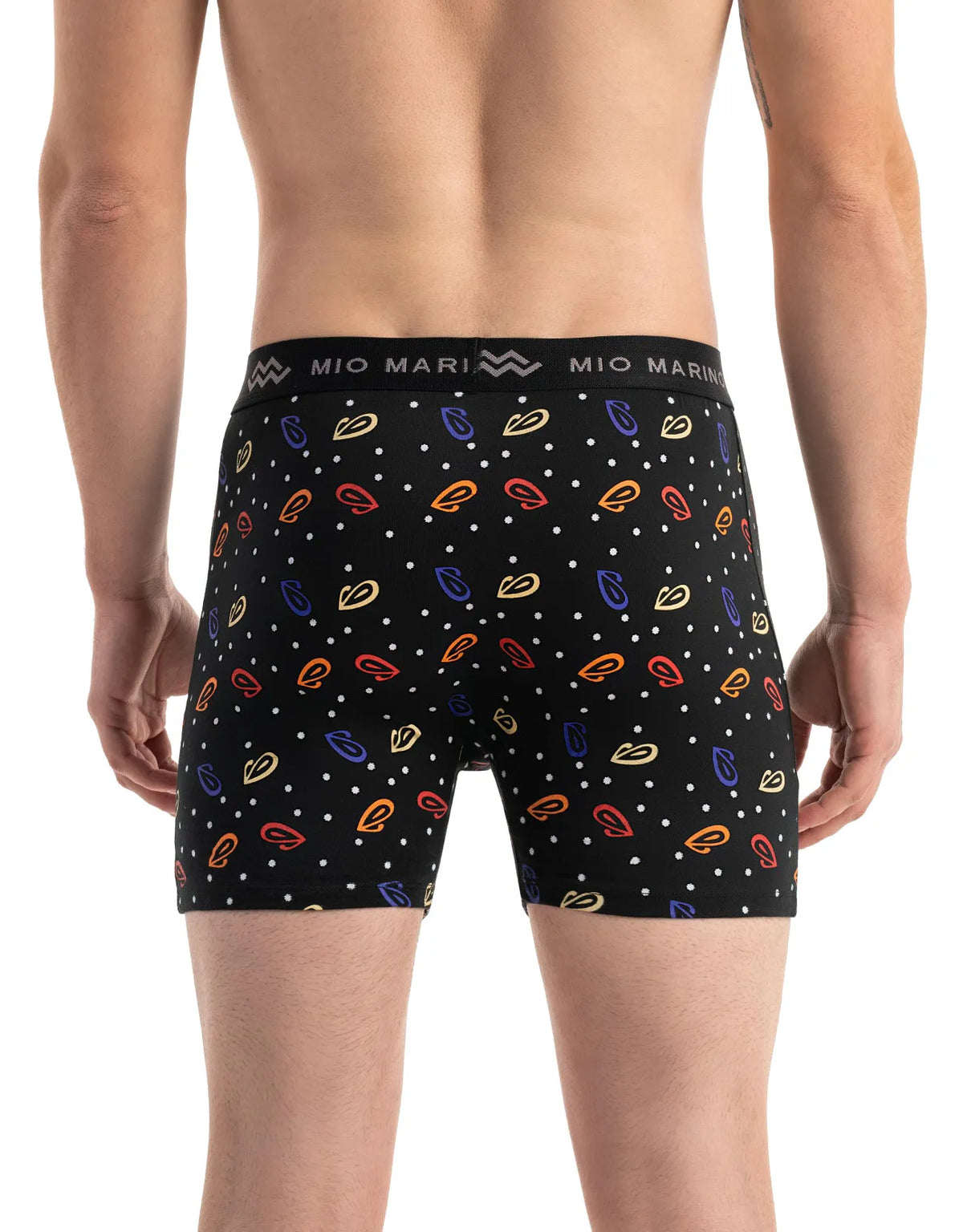 Mio Marino Premium Cotton Men's Boxers, 5-Pack Breathable Moisture Wicking Briefs for Comfort Skin Fit Bold Colors