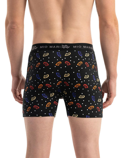 Mio Marino Premium Cotton Men's Boxers, 5-Pack Breathable Moisture Wicking Briefs for Comfort Skin Fit Bold Colors