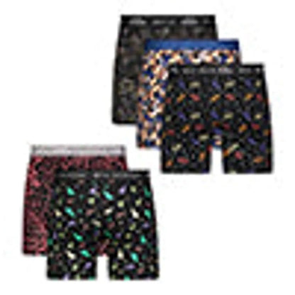 Mio Marino Premium Cotton Men's Boxers, 5-Pack Breathable Moisture Wicking Briefs for Comfort Skin Fit Bold Colors