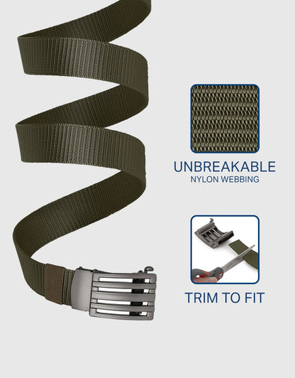 Mio Marino Mens Adjustable Tactical Ratchet Golf Belt