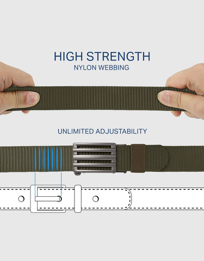 Mio Marino Mens Adjustable Tactical Ratchet Golf Belt