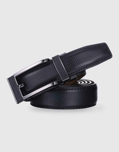 Trimmed Linxx Men's Rachet Belt With Open Linxx Leather Buckle