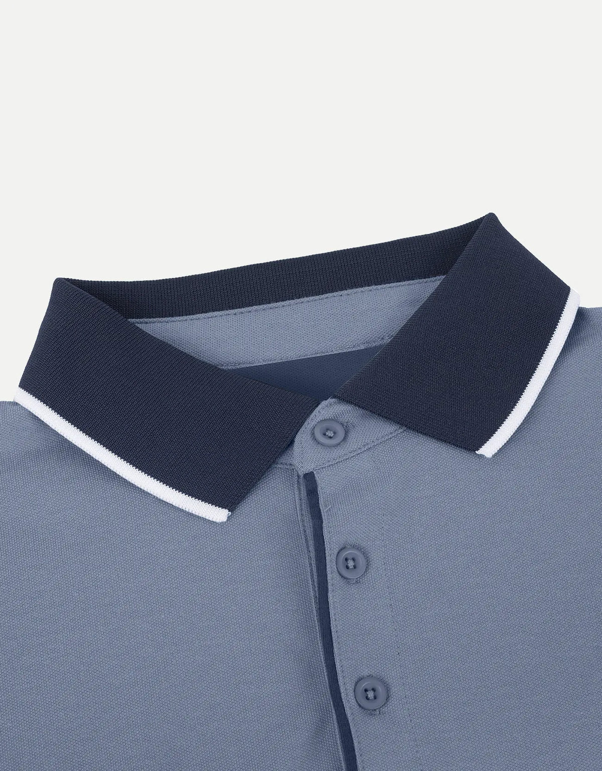 Men's Classic-Fit Cotton-Blend Pique Polo Shirt with Contrast Collar