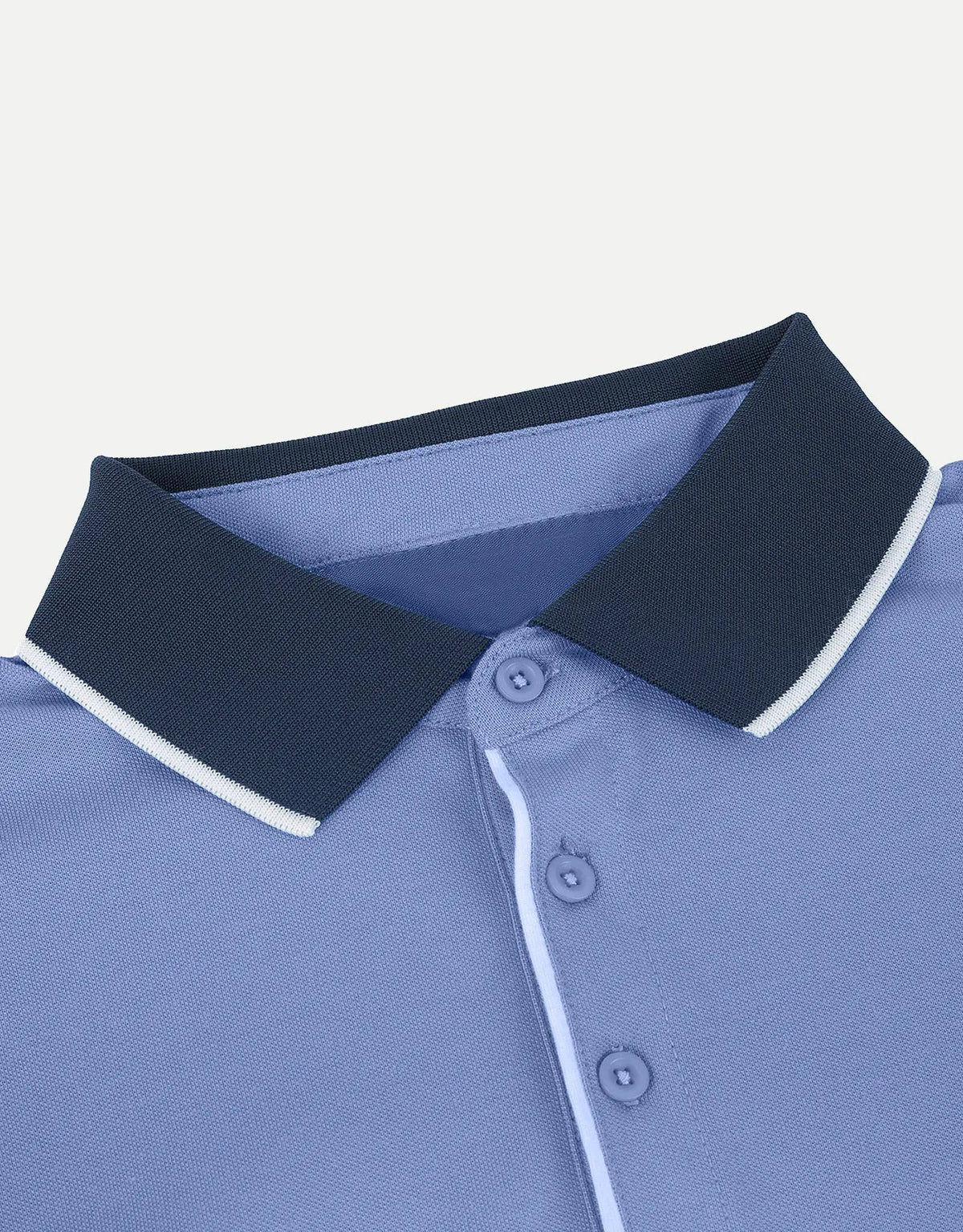 Men's Classic-Fit Cotton-Blend Pique Polo Shirt with Contrast Collar
