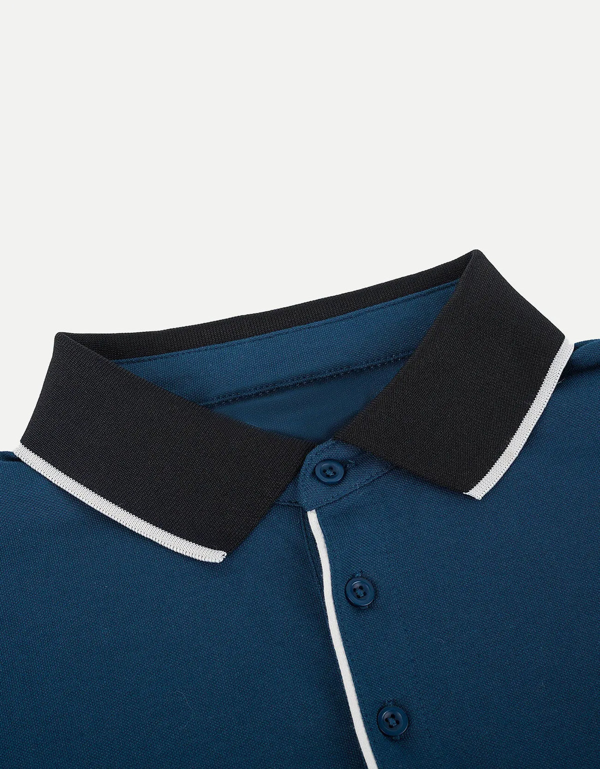 Men's Classic-Fit Cotton-Blend Pique Polo Shirt with Contrast Collar