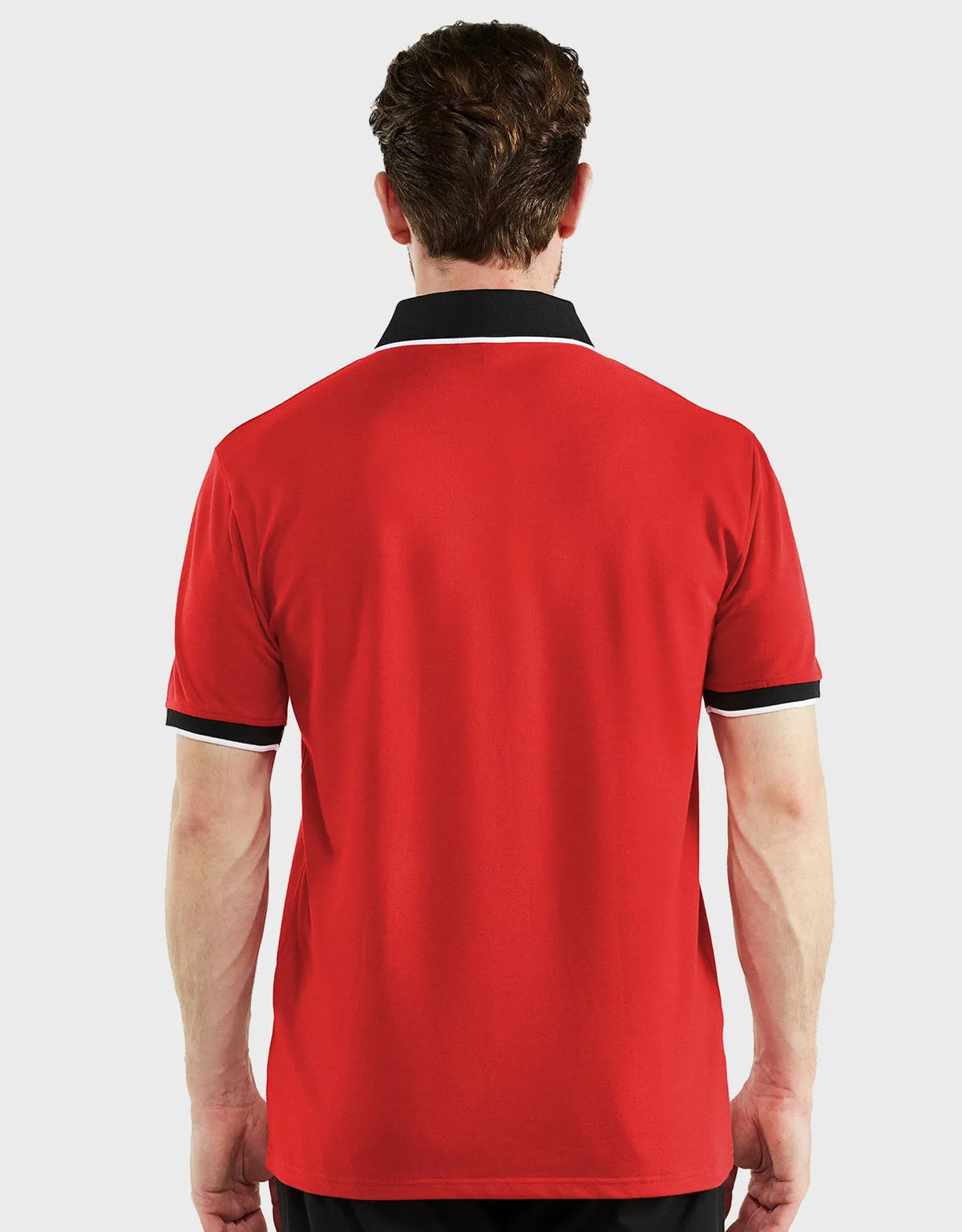 Men's Classic-Fit Cotton-Blend Pique Polo Shirt with Contrast Collar