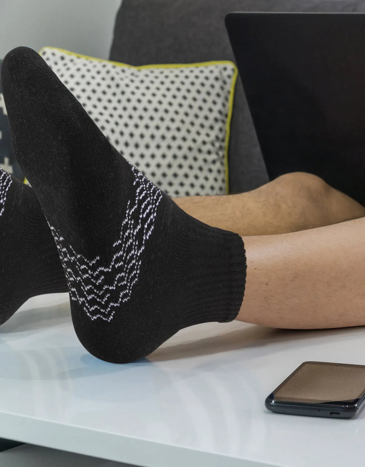 Men's Moisture Control Low Cut Ankle Socks 6 Pack