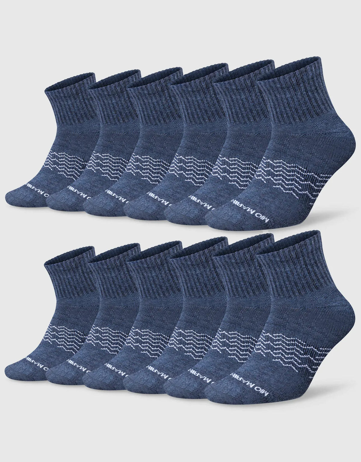 Men's Moisture Control Low Cut Ankle Socks 12 Pack
