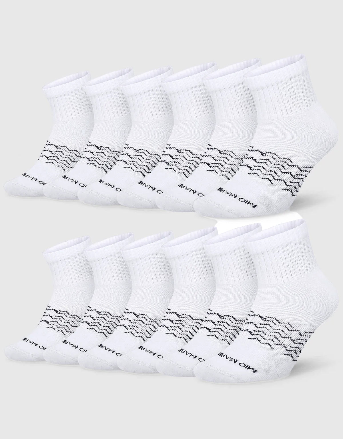 Men's Moisture Control Low Cut Ankle Socks 12 Pack
