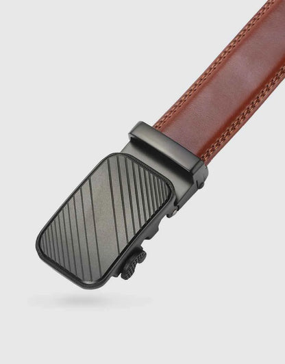 Men's Modern Striped Ratchet Belt