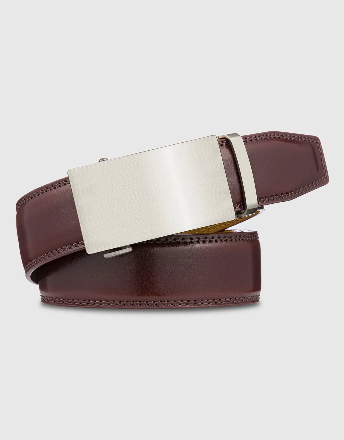 Brushed Metal Ratchet Belt