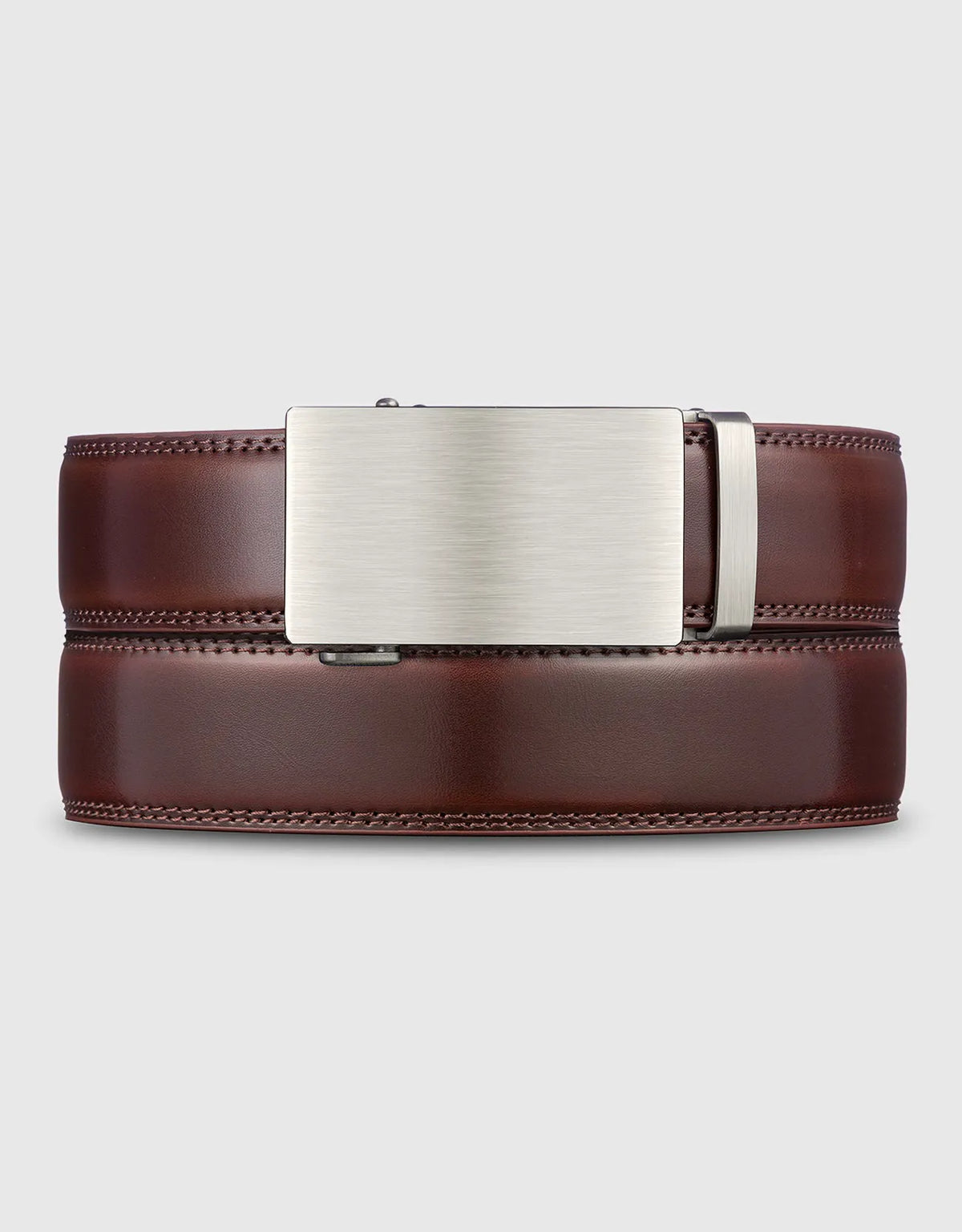 Brushed Metal Ratchet Belt
