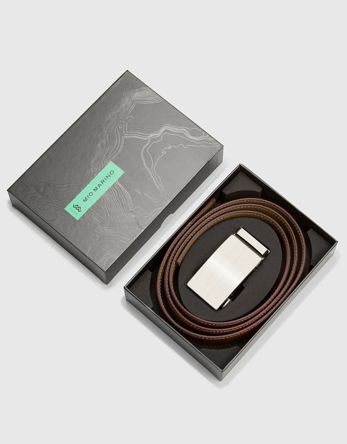 Brushed Metal Ratchet Belt