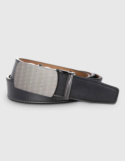Men's Filigree Leather Ratchet Belt
