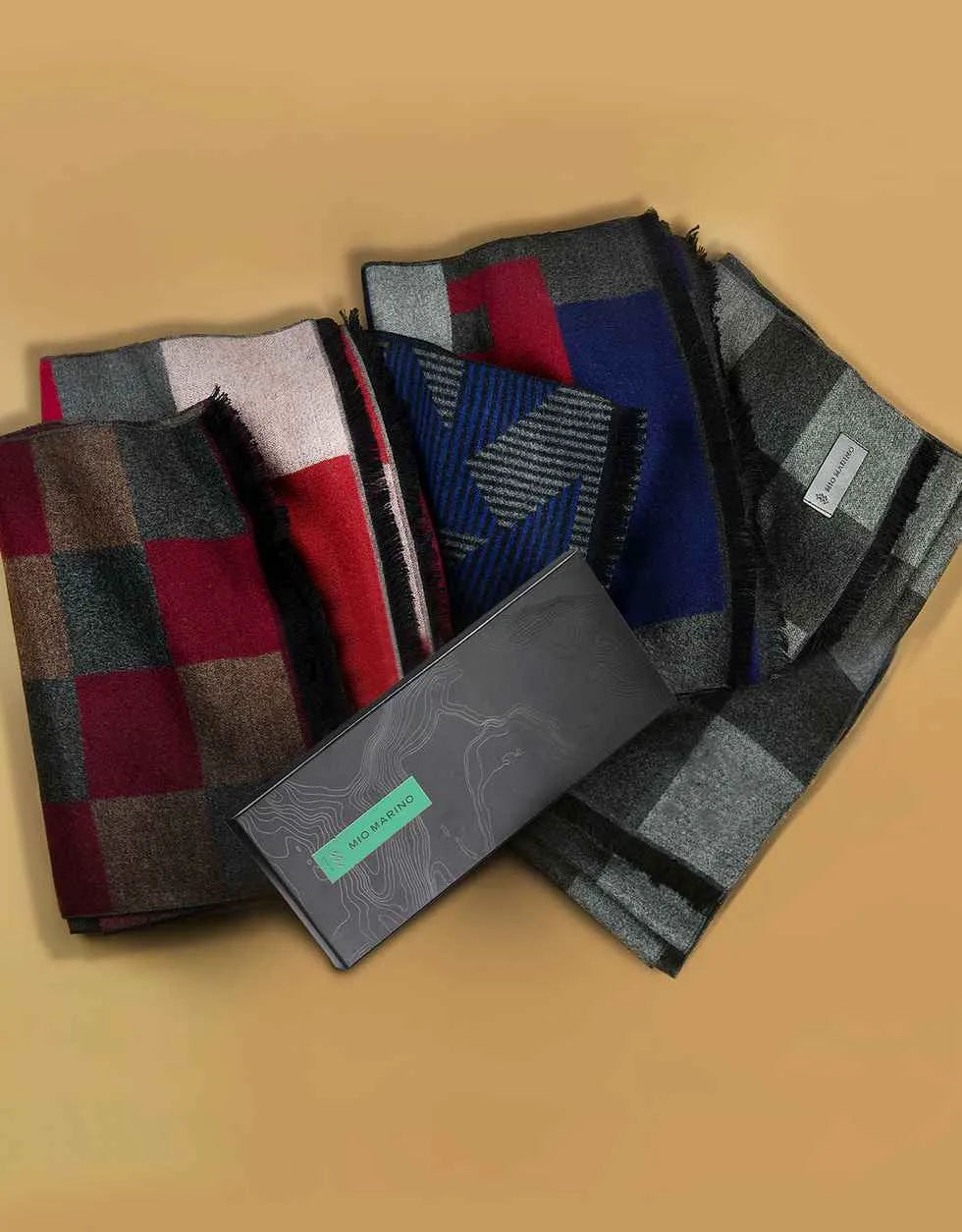 Men's Cashmere Feel, 100% Cotton Fashion Winter Scarf