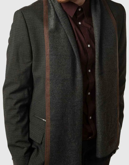 Men's Cashmere Feel, 100% Cotton Fashion Winter Scarf