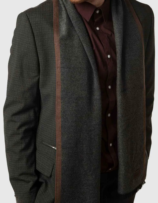 Men's Cashmere Feel, 100% Cotton Fashion Winter Scarf