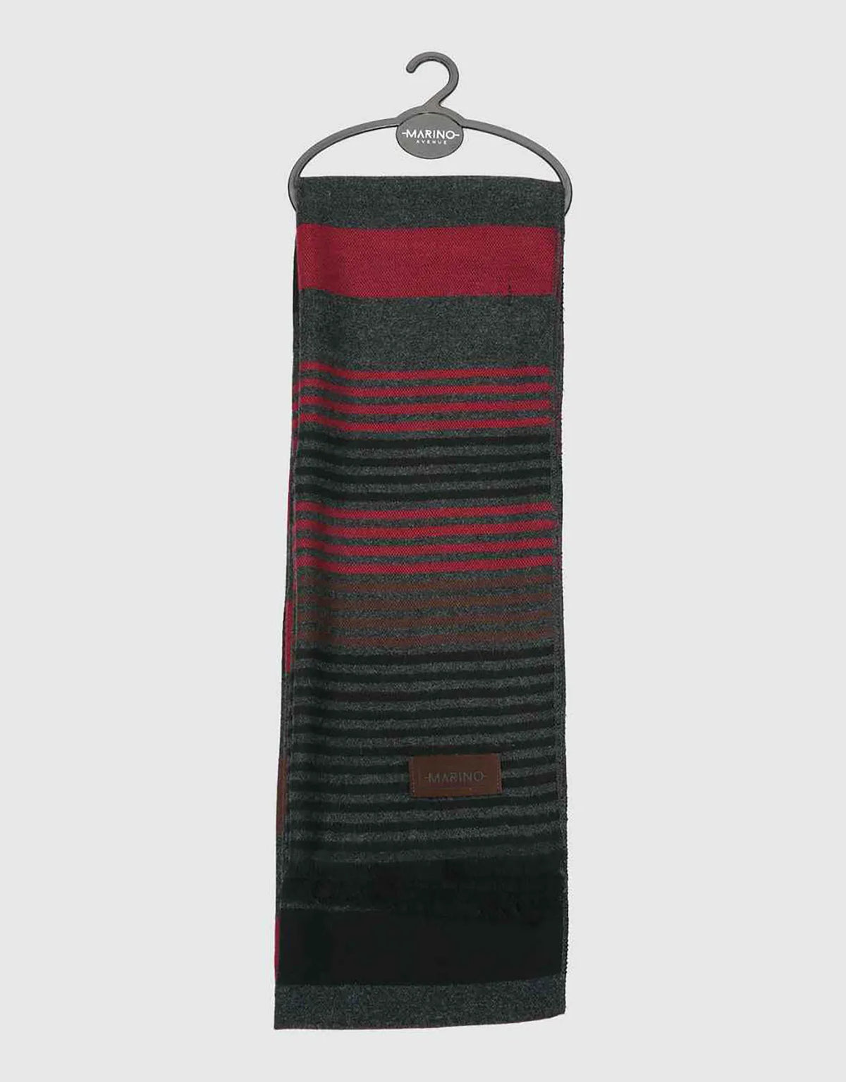 Red Brown & Gray Striped