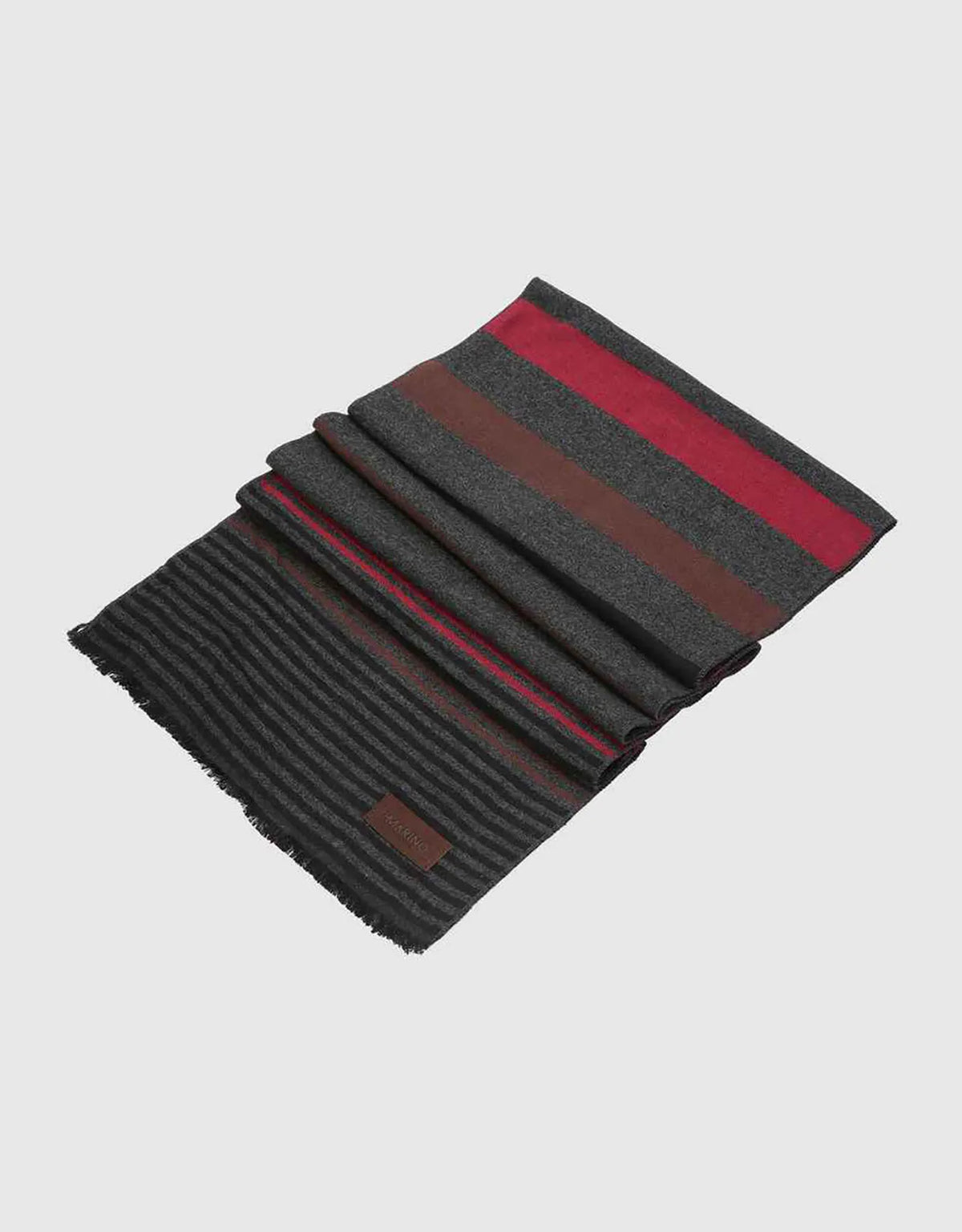Red Brown & Gray Striped