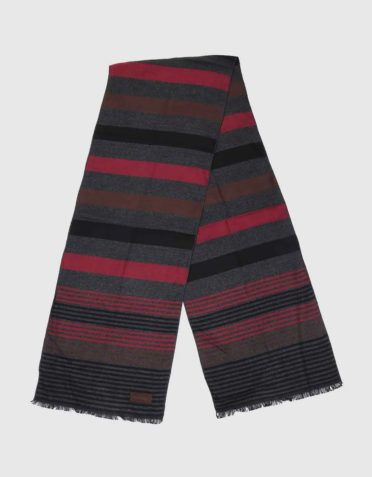 Red Brown & Gray Striped