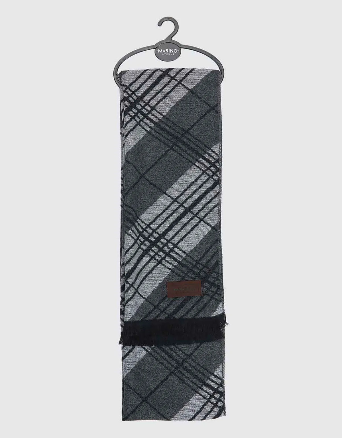 Black Gray Diagonal Plaid