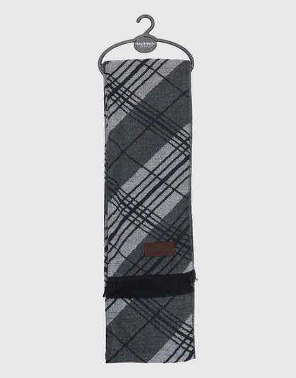 Black Gray Diagonal Plaid