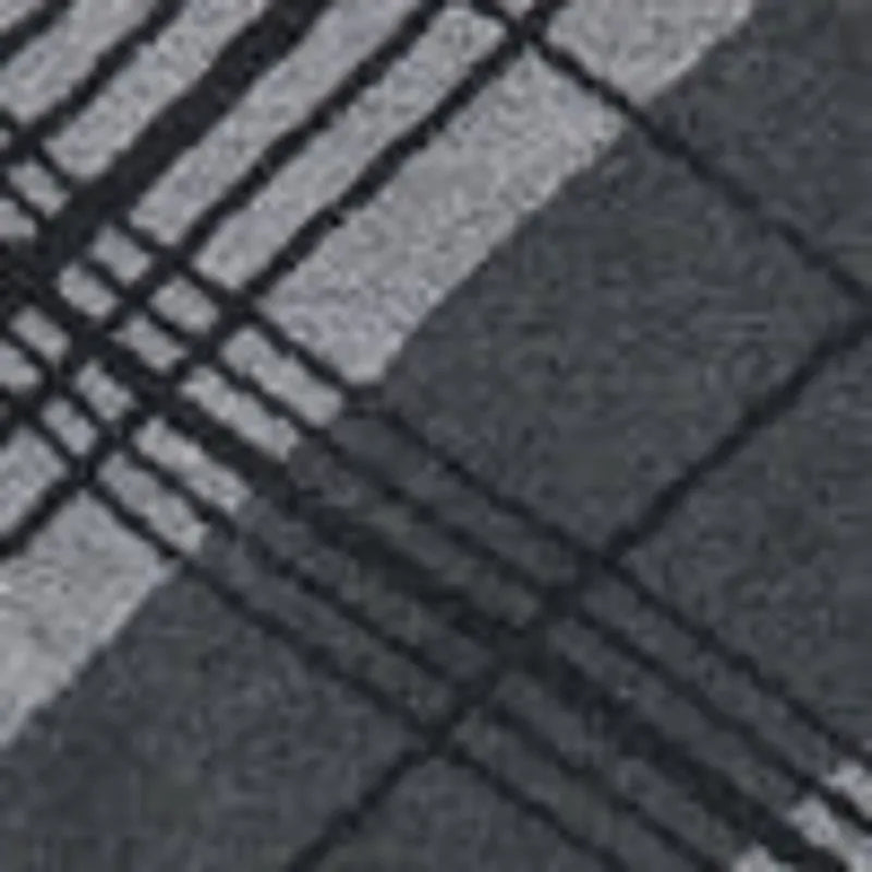 Black Gray Diagonal Plaid