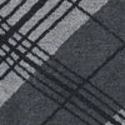 Black Gray Diagonal Plaid