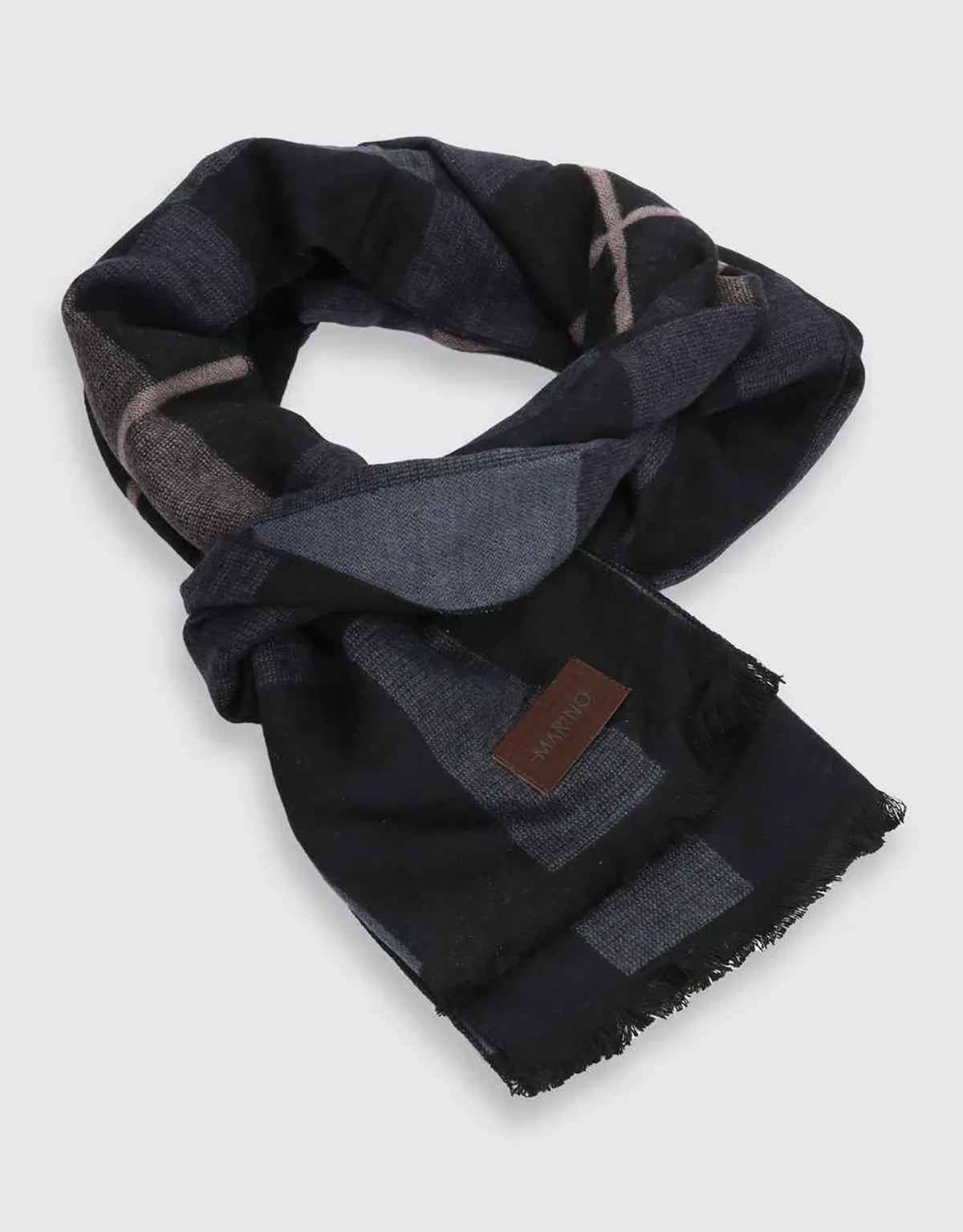 Black Gray & Blue Checked