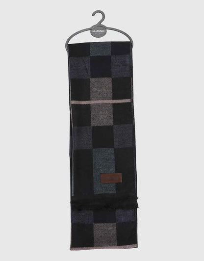 Black Gray & Blue Checked