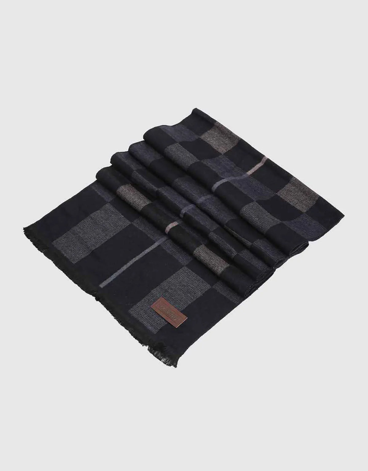 Black Gray & Blue Checked