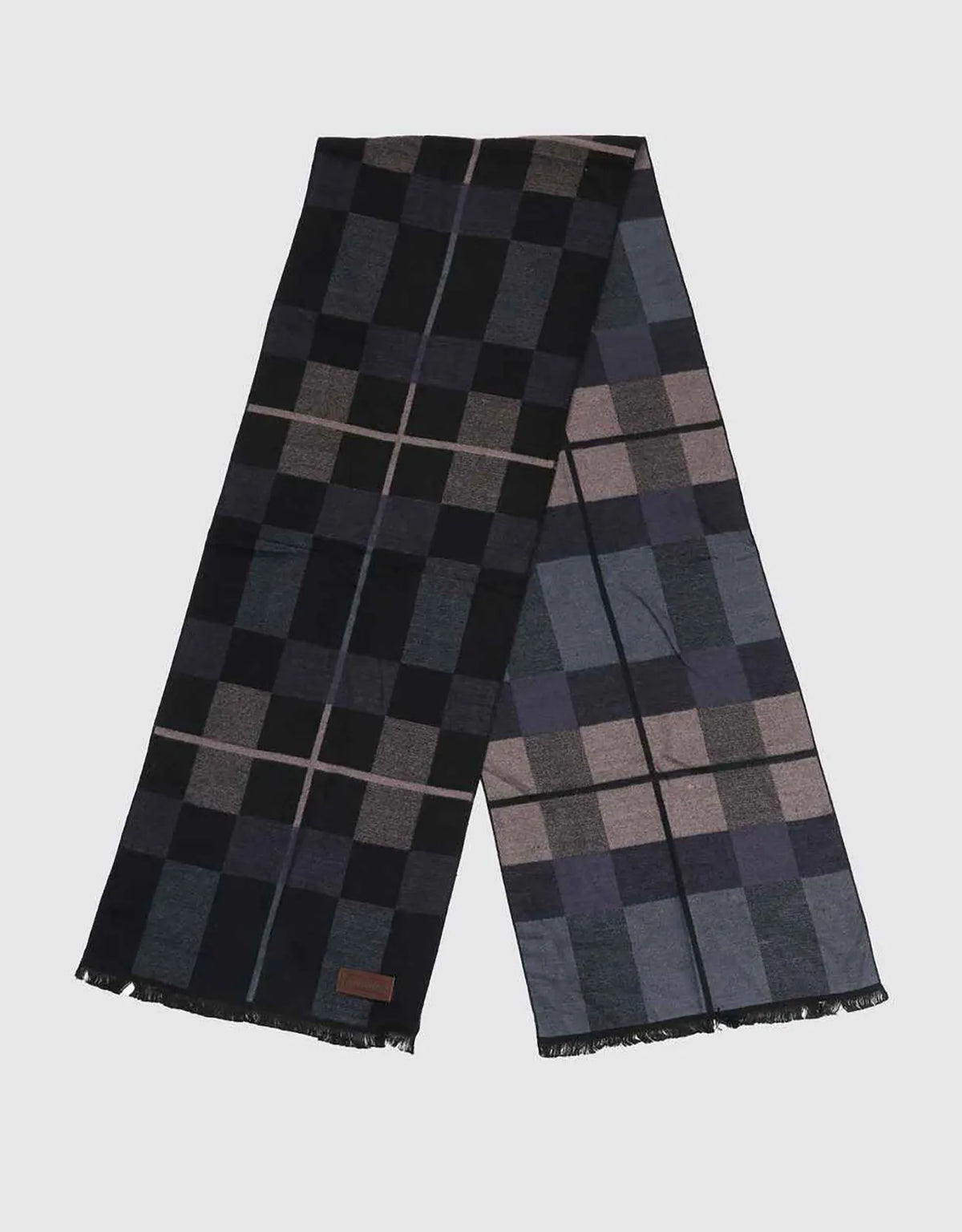 Black Gray & Blue Checked