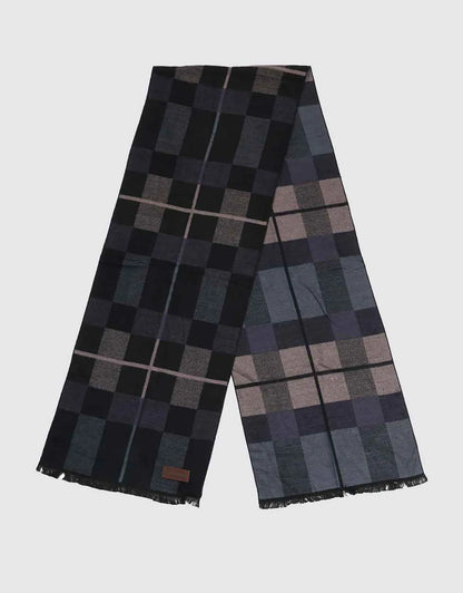 Black Gray & Blue Checked
