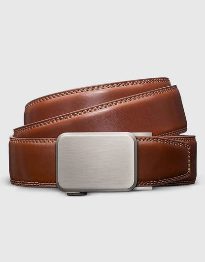 Dimensional Solid Buckle Ratchet Belt