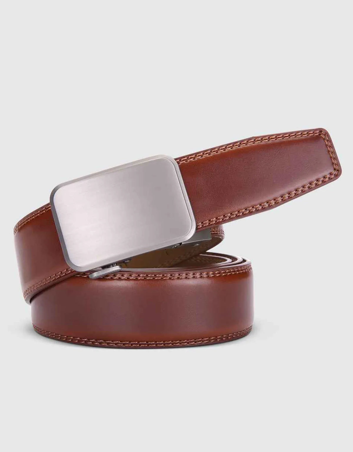 Dimensional Solid Buckle Ratchet Belt
