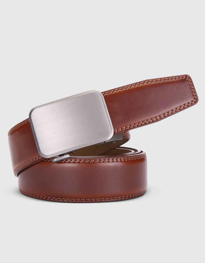 Dimensional Solid Buckle Ratchet Belt