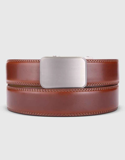 Dimensional Solid Buckle Ratchet Belt