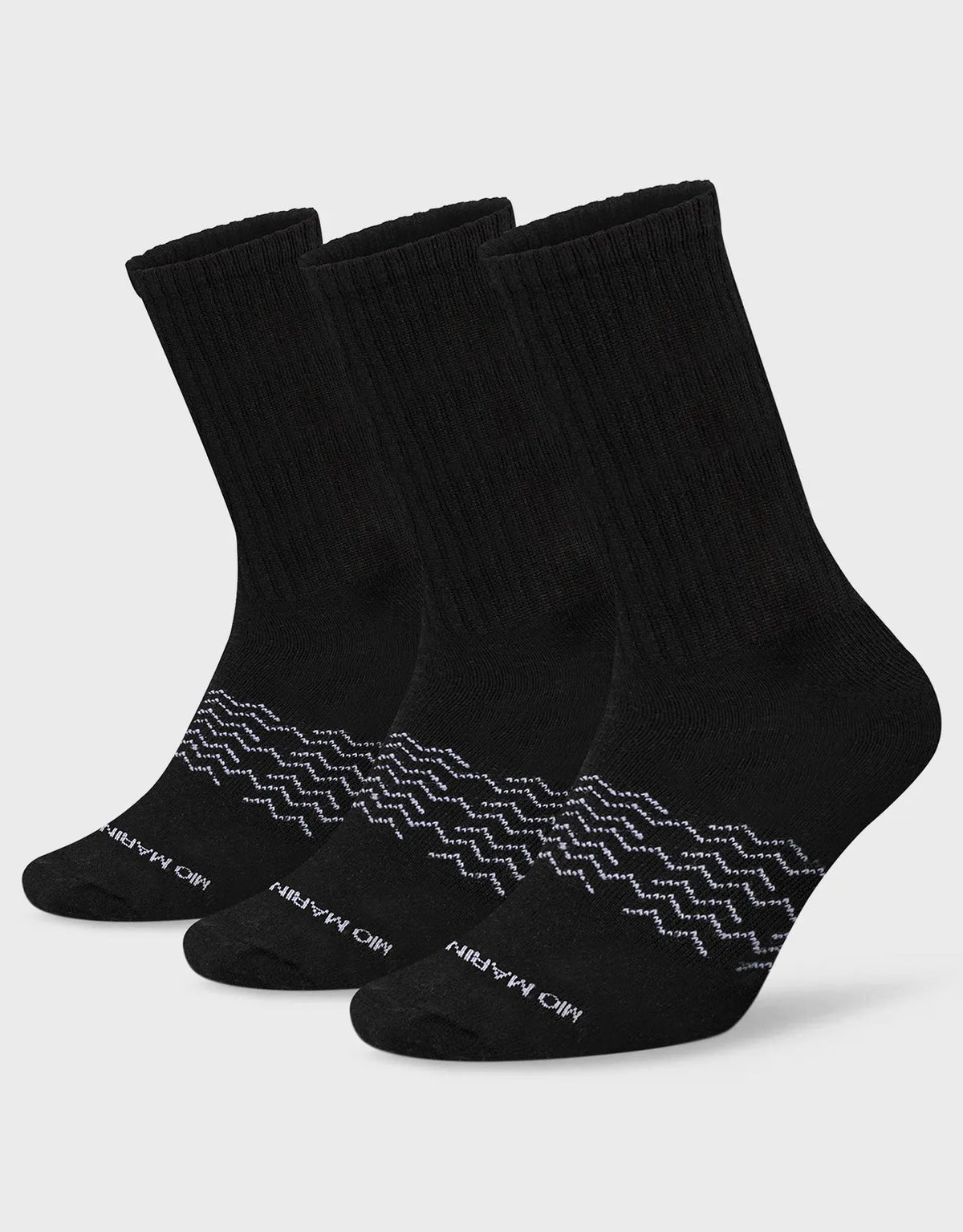 Men's Moisture Control Athletic Crew Socks - 3 pack