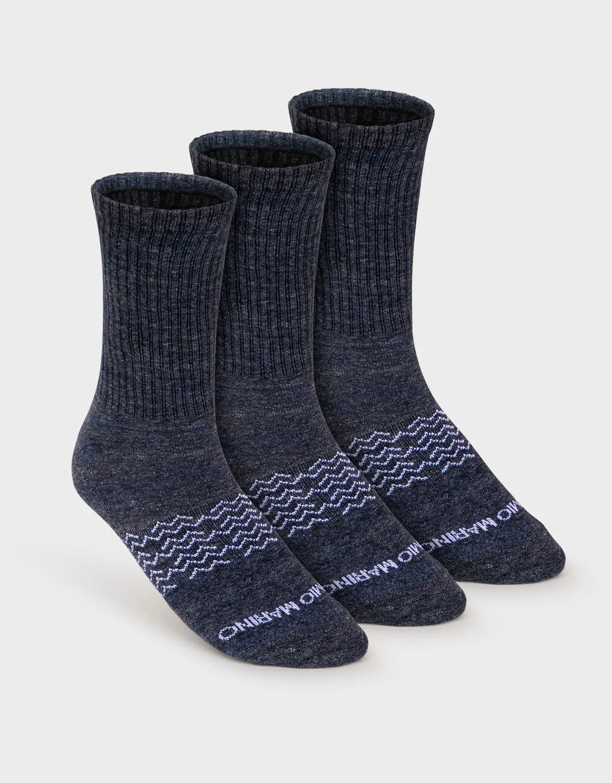 Men's Moisture Control Athletic Crew Socks - 3 pack