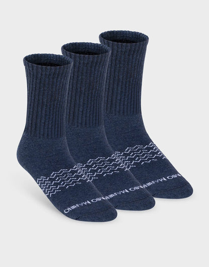 Men's Moisture Control Athletic Crew Socks - 3 pack