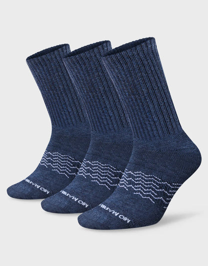 Men's Moisture Control Athletic Crew Socks - 3 pack