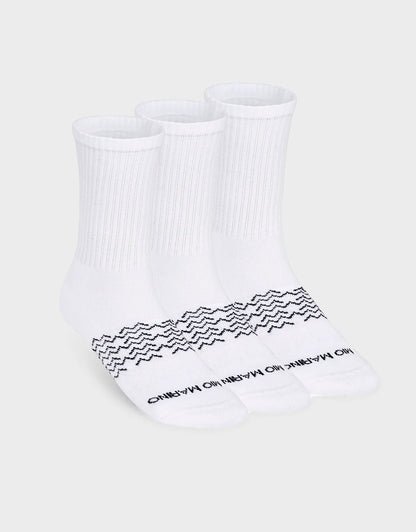 Men's Moisture Control Athletic Crew Socks - 3 pack