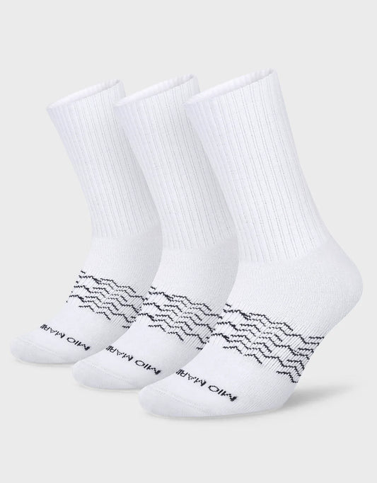 Men's Moisture Control Athletic Crew Socks - 3 pack