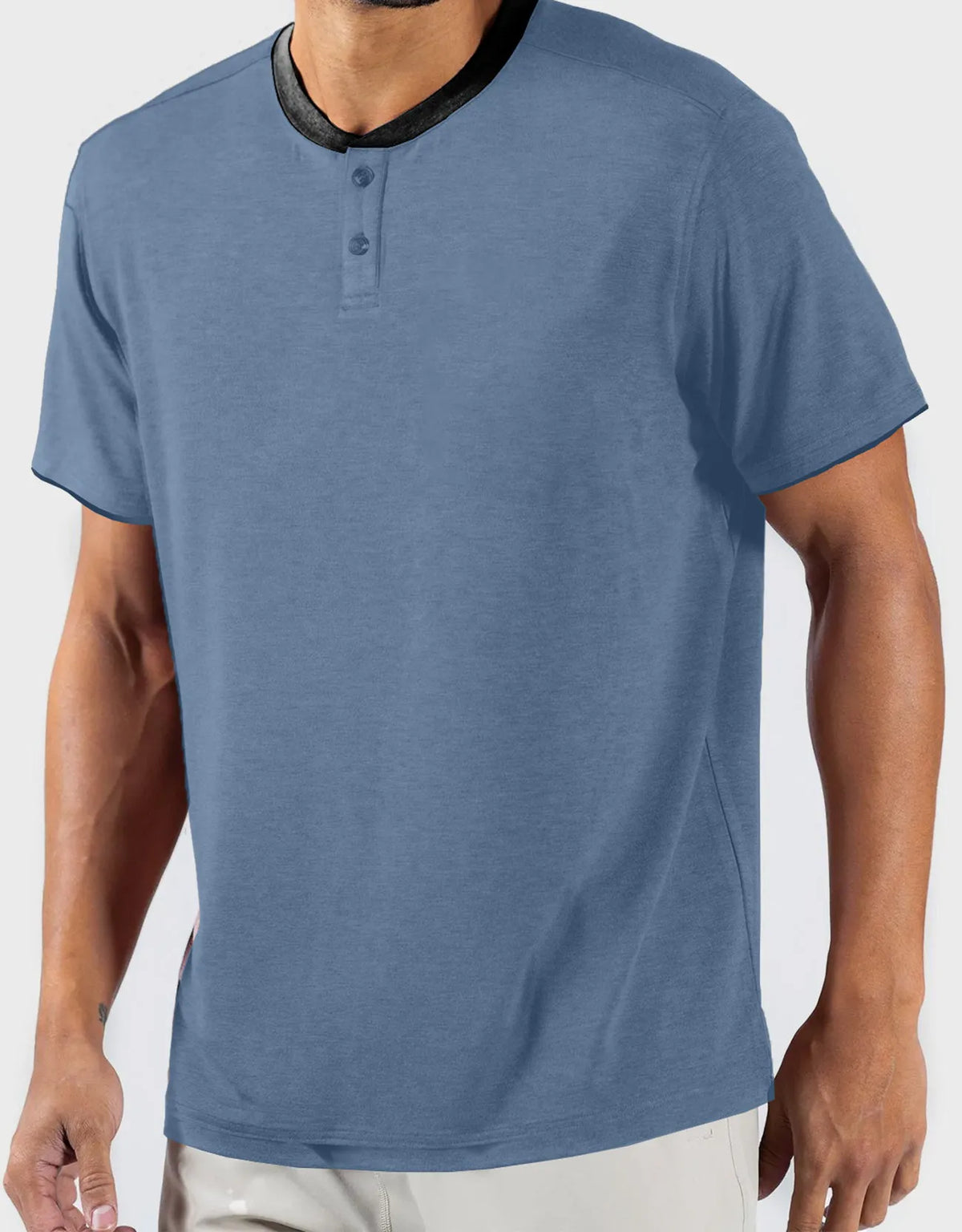 Men's Short Sleeve Henley T-Shirt