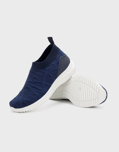 Women's Lightweight Slip-On Knit Sneakers with Breathable Mesh Upper