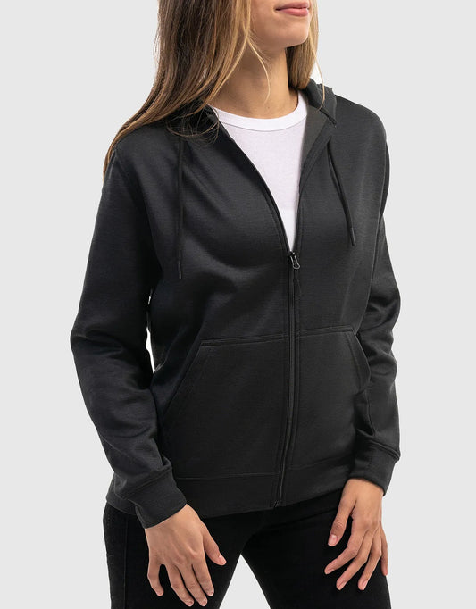 Mio Marino Premium Zip-Up Hoodie for Women with Smooth Matte Finish & Cozy Fleece Inner Lining - Women's Sweater with Hood