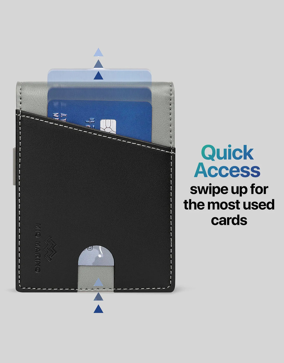 Men's Slim Bifold Wallet with Money Clip