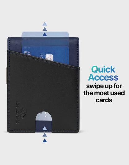 Men's Slim Bifold Wallet with Money Clip