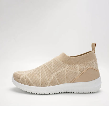 Women's Lightweight Slip-On Knit Sneakers with Breathable Mesh Upper